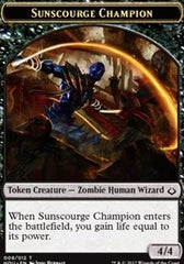 Sunscourge Champion // Zombie Double-sided Token [Hour of Devastation Tokens] | Good Games Adelaide SA