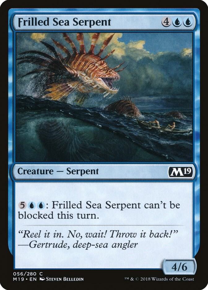 Frilled Sea Serpent 56 (Core Set 2019)  - Foil | Good Games Adelaide SA