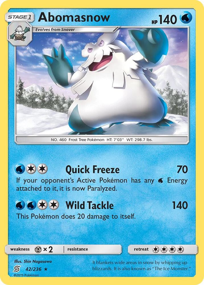 Abomasnow 42/236 (SM - Unified Minds)  | Good Games Adelaide SA