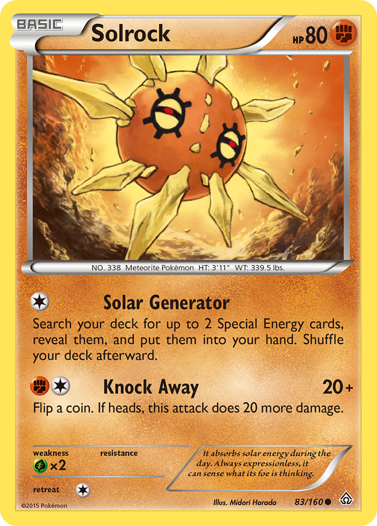 Solrock (83/160) [XY: Primal Clash] | Good Games Adelaide SA