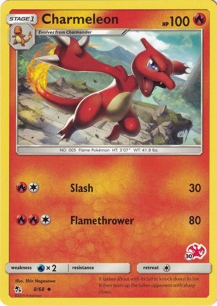 Charmeleon 8 68 30 Charizard Stamped 008/068 (Battle Academy)  | Good Games Adelaide SA