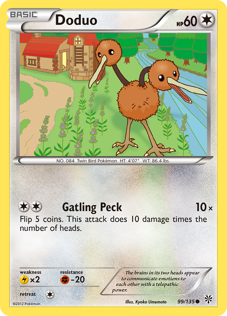 Doduo (99/135) [Black & White: Plasma Storm] | Good Games Adelaide SA