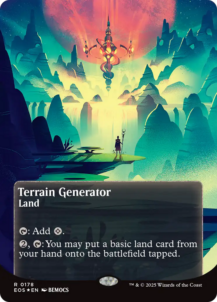 Terrain Generator (0178) (Borderless) (Galaxy Foil) [Edge of Eternities: Stellar Sights] | Good Games Adelaide SA