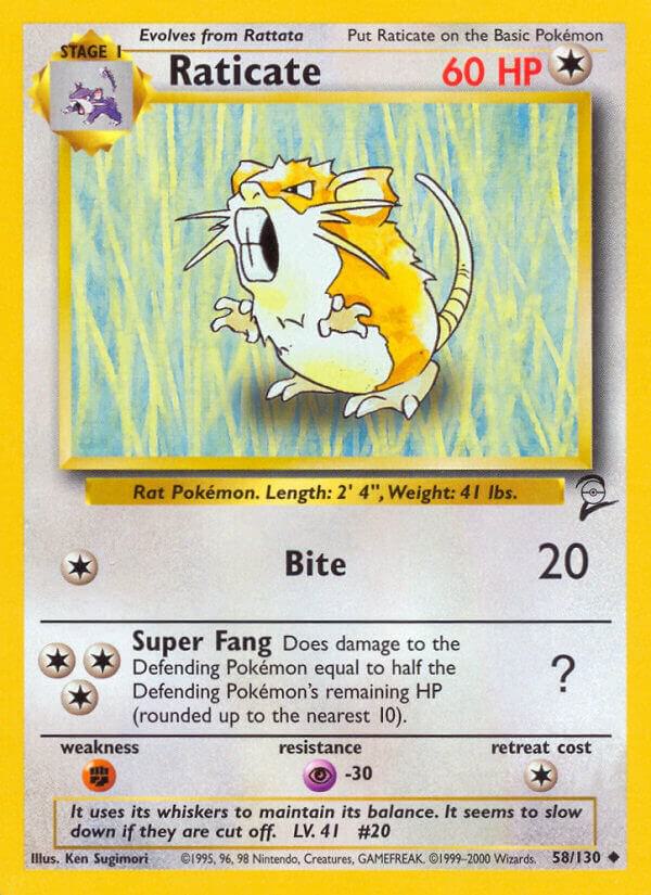 Raticate 058/130 (Base Set 2)  | Good Games Adelaide SA