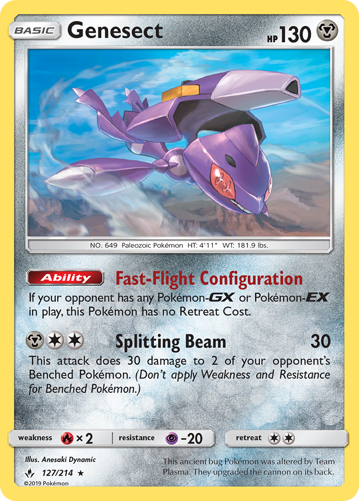 Genesect (127/214) [Sun & Moon: Unbroken Bonds] | Good Games Adelaide SA