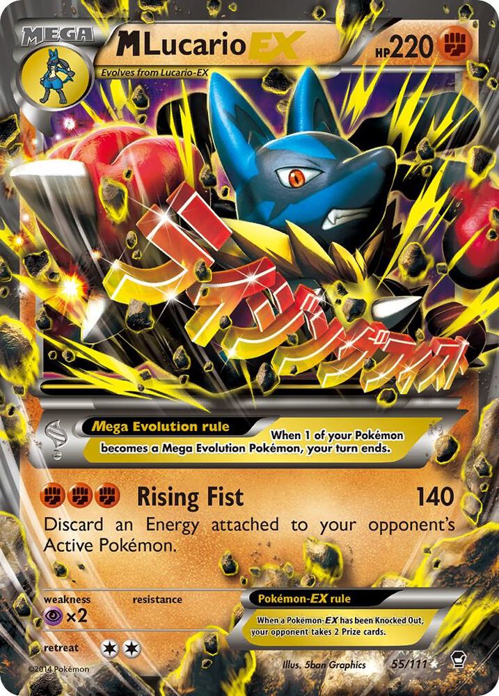 M Lucario EX 55/111 (XY - Furious Fists)  - Holofoil | Good Games Adelaide SA