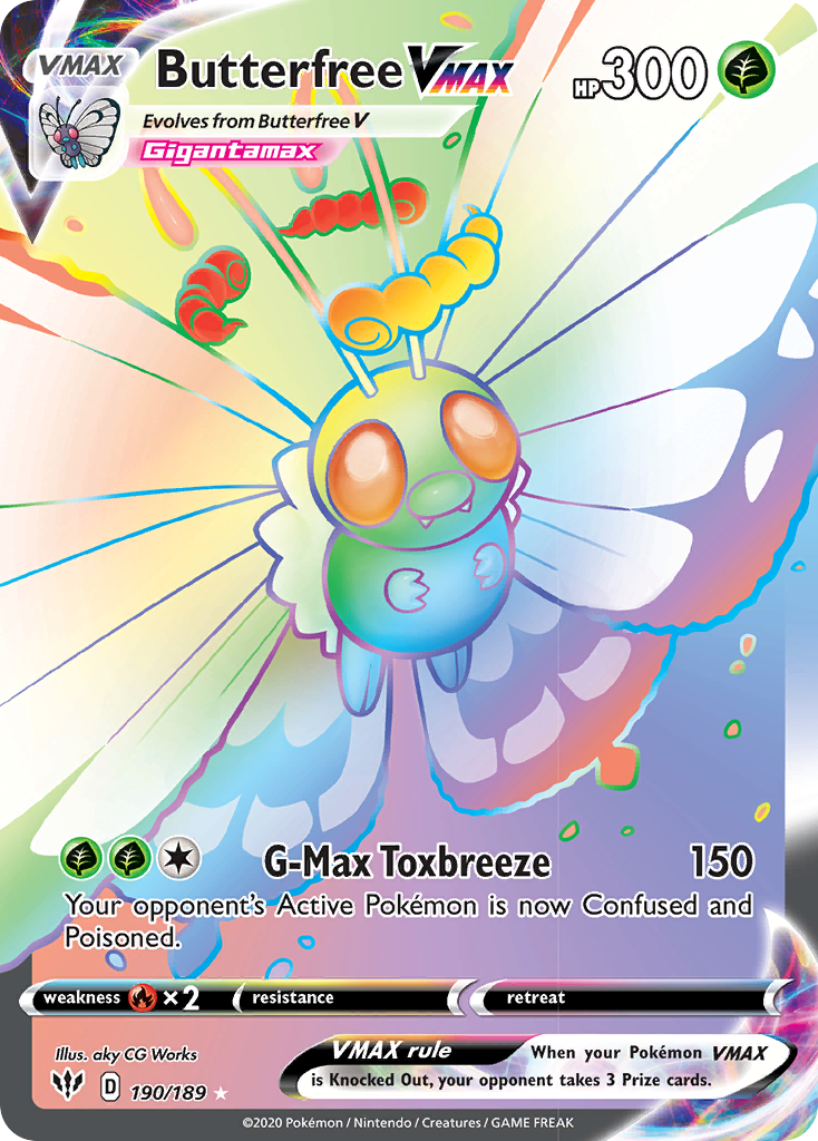 Butterfree VMAX (190/189) [Sword & Shield: Darkness Ablaze] | Good Games Adelaide SA