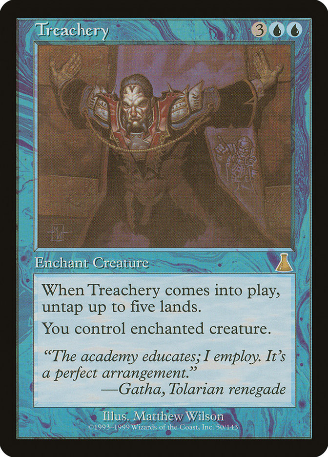 Treachery 50 (Urza's Destiny)  - Foil | Good Games Adelaide SA