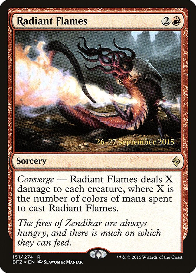 Radiant Flames [Battle for Zendikar Promos] | Good Games Adelaide SA