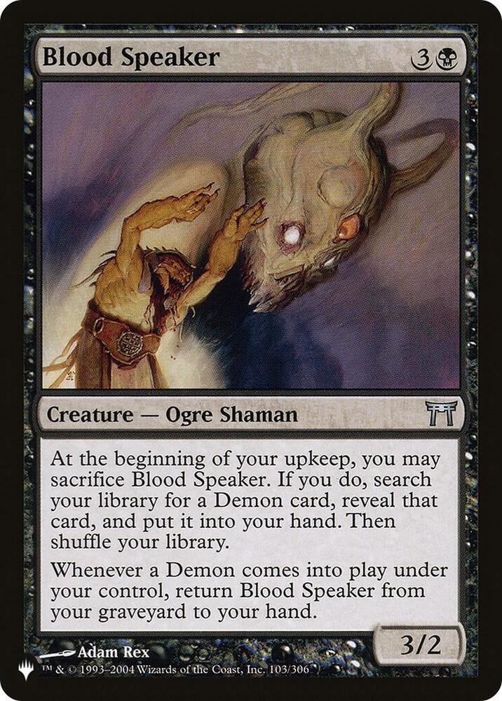 Blood Speaker 103/306 (The List Reprints)  | Good Games Adelaide SA