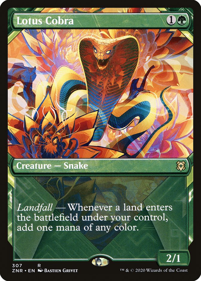 Lotus Cobra (Showcase) [Zendikar Rising] | Good Games Adelaide SA