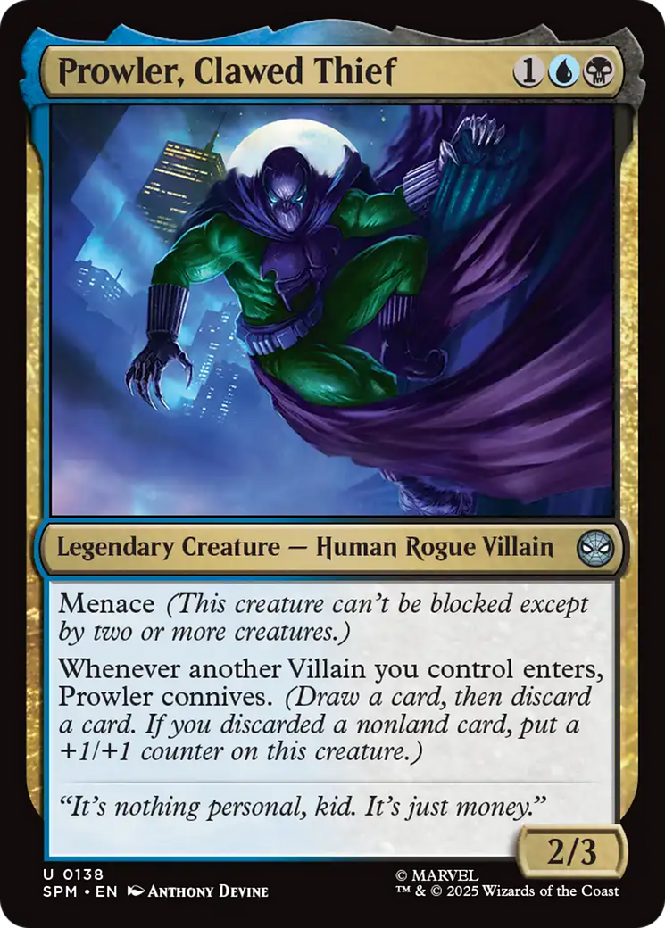 Prowler, Clawed Thief [Marvel's Spider-Man] | Good Games Adelaide SA