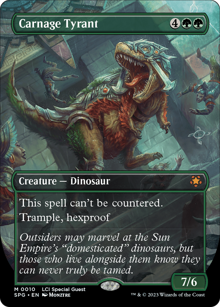 Carnage Tyrant (Borderless) [The Lost Caverns of Ixalan Special Guests] | Good Games Adelaide SA