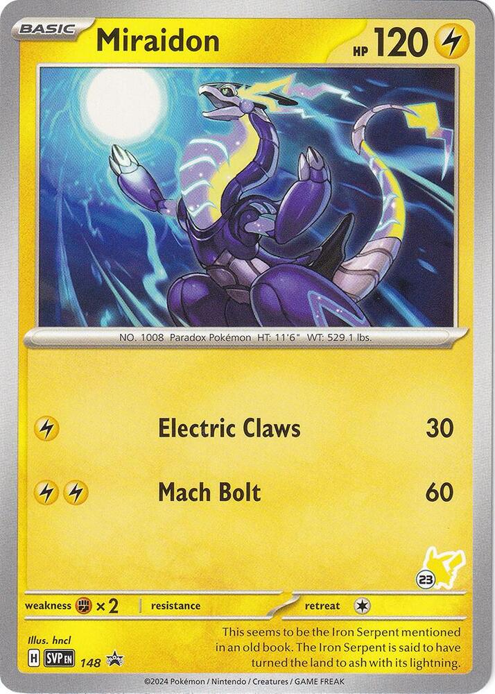 Miraidon Pikachu 23 148 (Battle Academy 2024)  | Good Games Adelaide SA