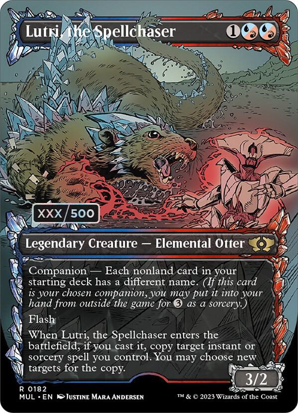 Lutri, the Spellchaser Serialized 182 (March of the Machine: Multiverse Legends)  - Double Rainbow Foil | Good Games Adelaide SA