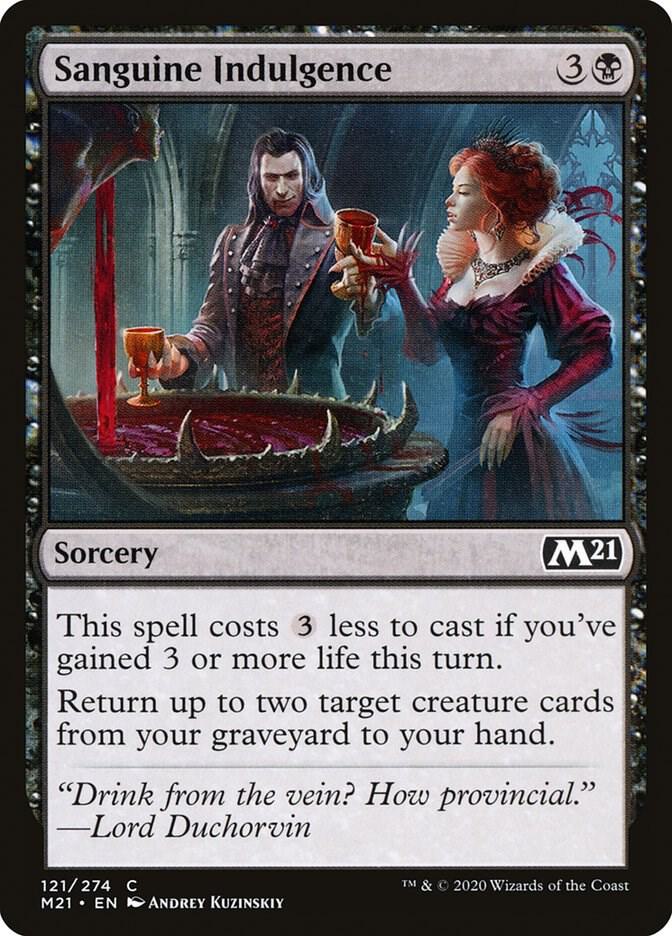 Sanguine Indulgence 121 (Core Set 2021)  | Good Games Adelaide SA