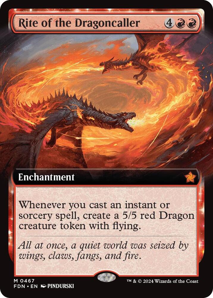 Rite of the Dragoncaller 467 (Foundations)  - Foil | Good Games Adelaide SA