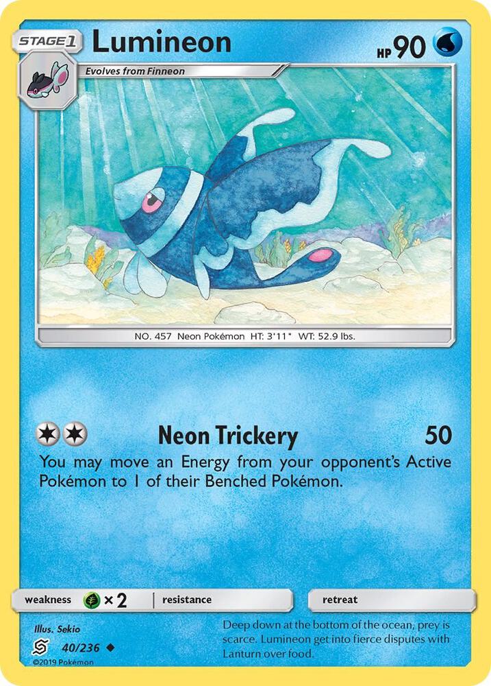 Lumineon 40/236 (SM - Unified Minds)  | Good Games Adelaide SA