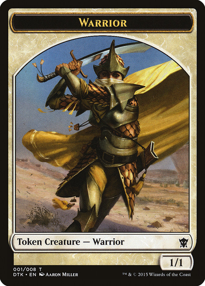 Warrior Token [Dragons of Tarkir Tokens] | Good Games Adelaide SA