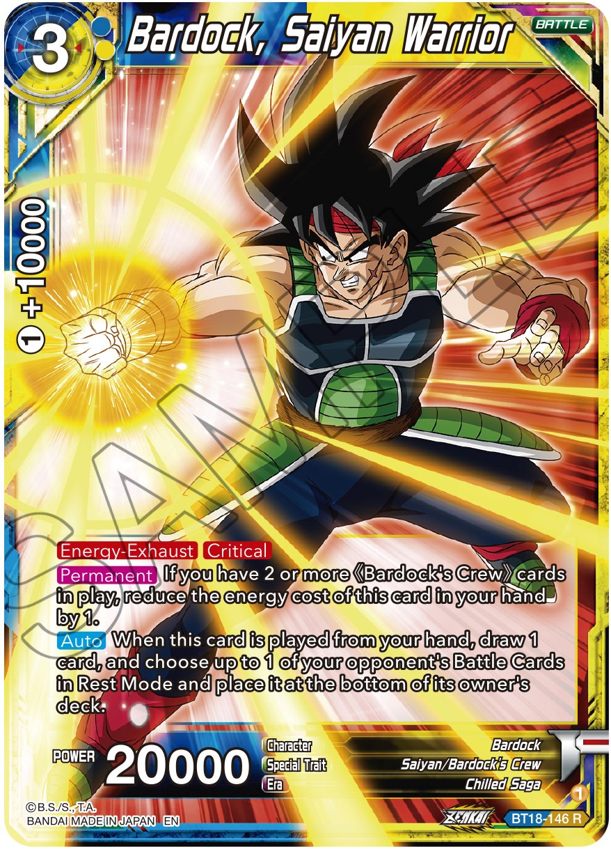 Bardock, Saiyan Warrior (BT18-146) [Dawn of the Z-Legends] | Good Games Adelaide SA