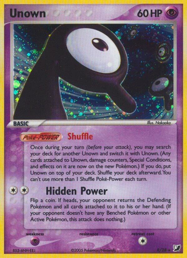 Unown R R/28 (Unseen Forces)  - Holofoil | Good Games Adelaide SA