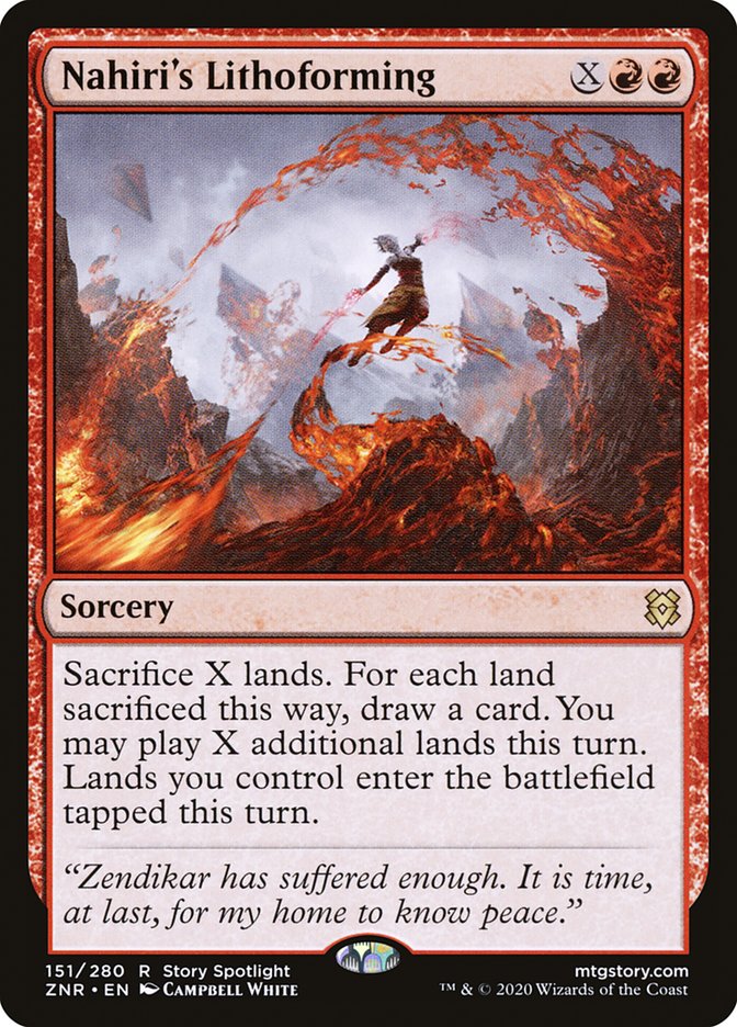 Nahiris Lithoforming 151 (Zendikar Rising)  - Foil | Good Games Adelaide SA