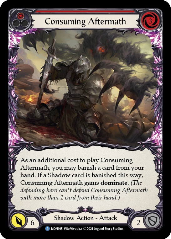 Consuming Aftermath (Red) [MON195] 1st Edition Normal | Good Games Adelaide SA
