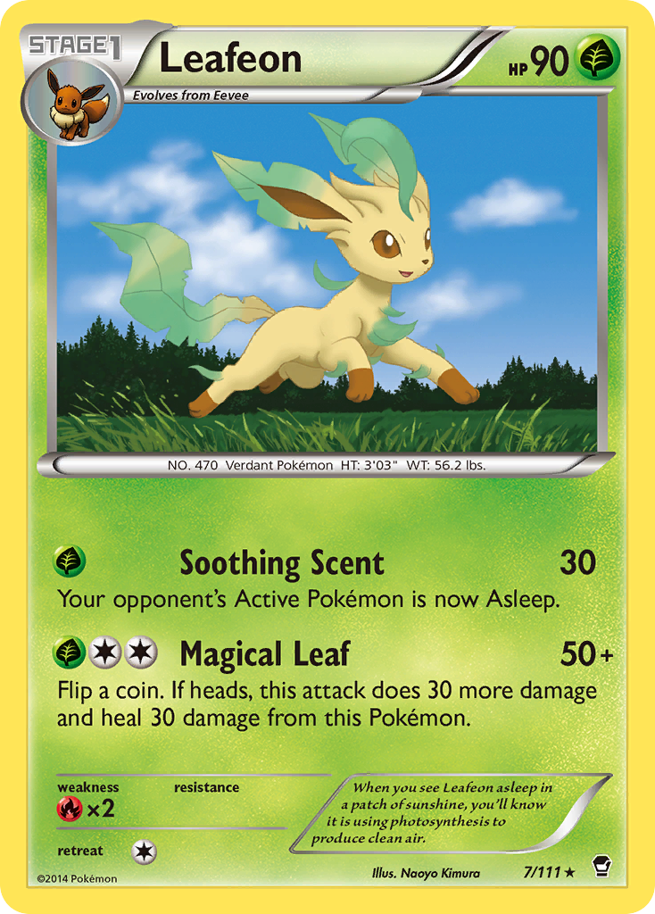 Leafeon (7/111) [XY: Furious Fists] | Good Games Adelaide SA
