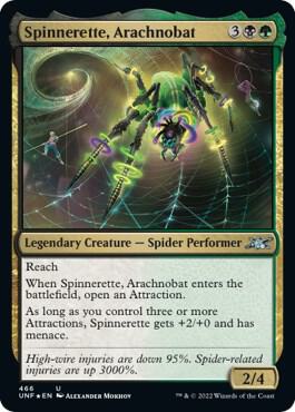 Spinnerette Arachnobat Galaxy Foil 466 (Unfinity)  - Foil | Good Games Adelaide SA