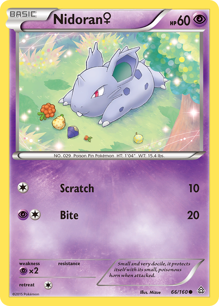 Nidoran (66/160) (Female) [XY: Primal Clash] | Good Games Adelaide SA