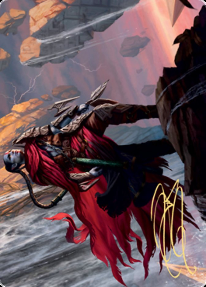 Anowon, the Ruin Thief Art Card (Gold-Stamped Signature) [Zendikar Rising Art Series] | Good Games Adelaide SA