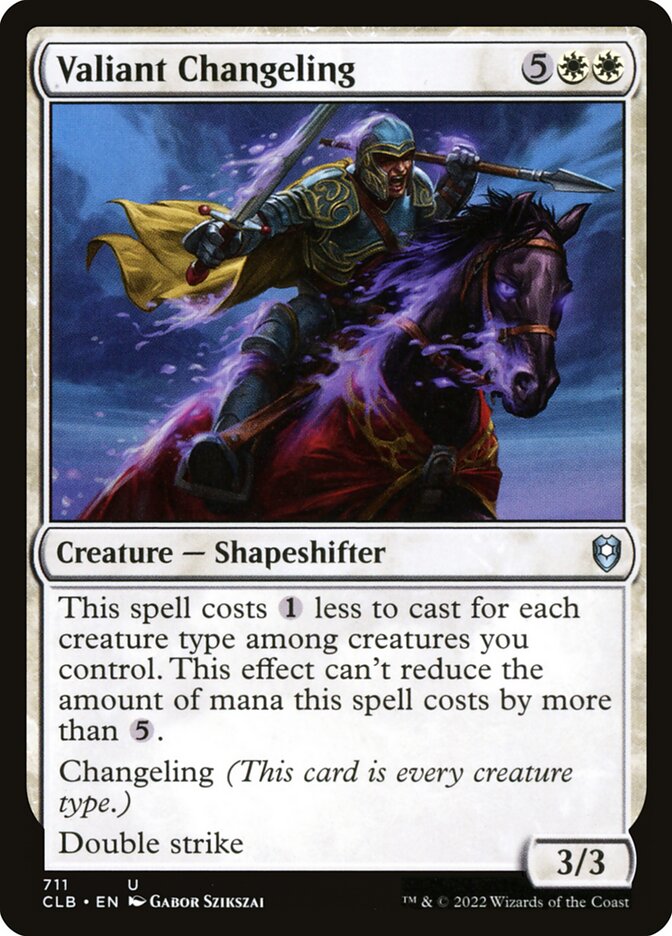 Valiant Changeling 711 (Commander Legends: Battle for Baldur's Gate)  | Good Games Adelaide SA