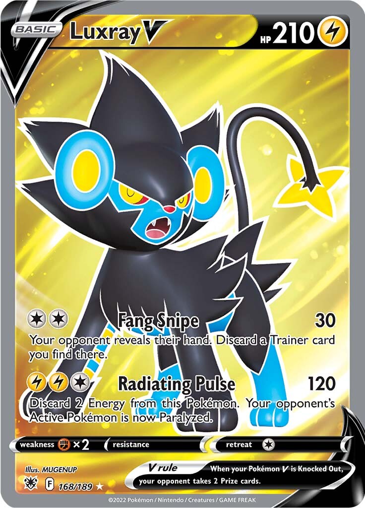 Luxray V (168/189) [Sword & Shield: Astral Radiance] | Good Games Adelaide SA