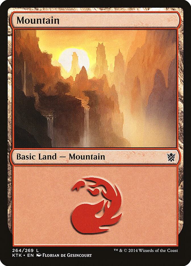 Mountain 264 (Khans of Tarkir)  - Foil | Good Games Adelaide SA