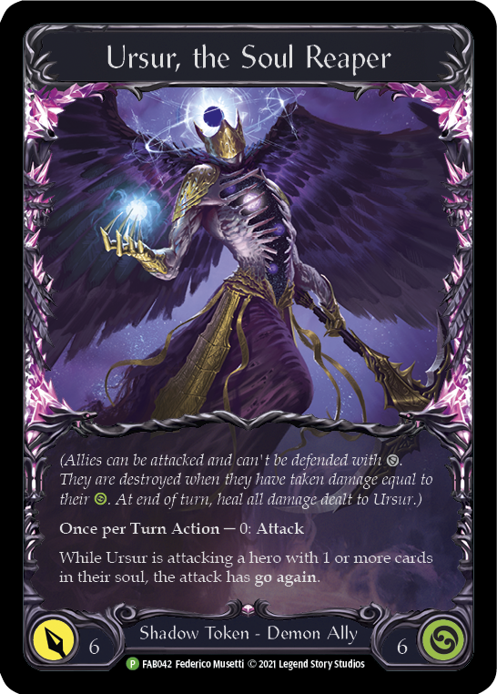 Ursur, the Soul Reaper [FAB042] (Promo)  Rainbow Foil | Good Games Adelaide SA