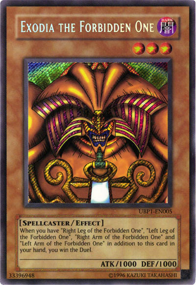 Exodia the Forbidden One [UBP1-EN005] Secret Rare | Good Games Adelaide SA