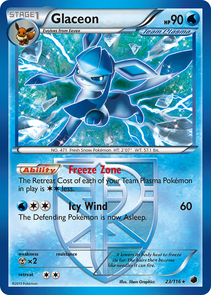 Glaceon (23/116) [Black & White: Plasma Freeze] | Good Games Adelaide SA