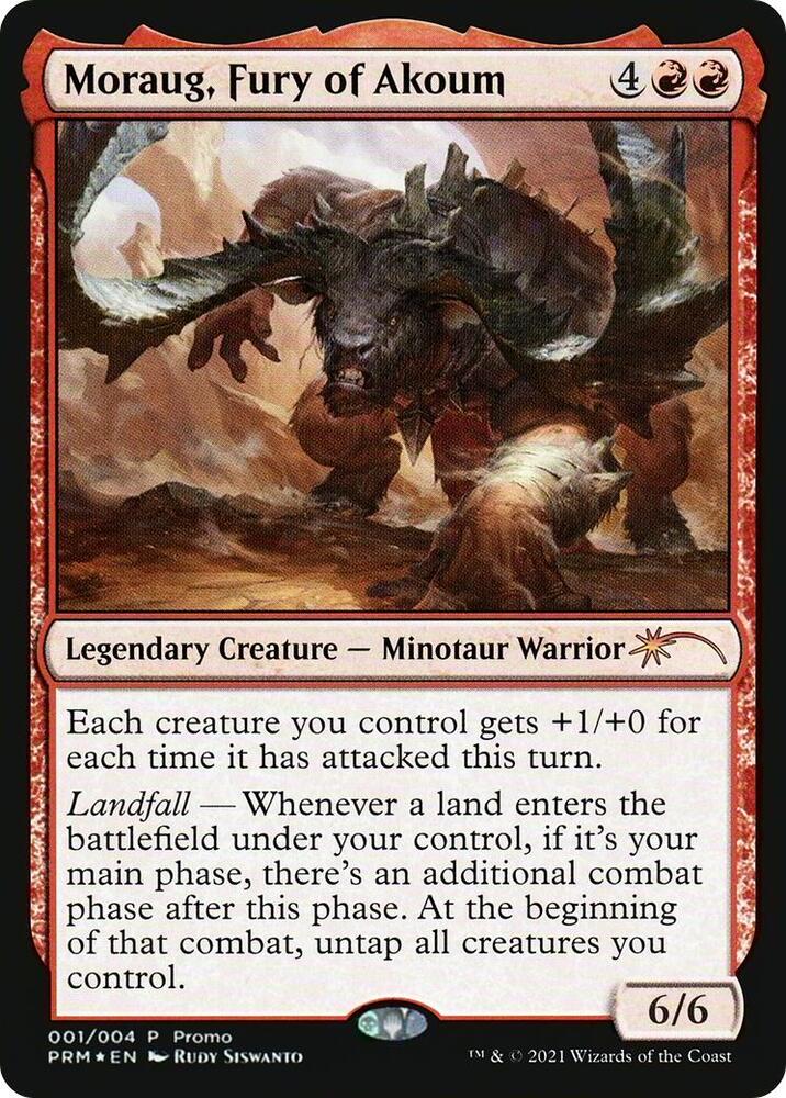 Moraug Fury of Akoum 1 (Unique and Miscellaneous Promos)  - Foil | Good Games Adelaide SA