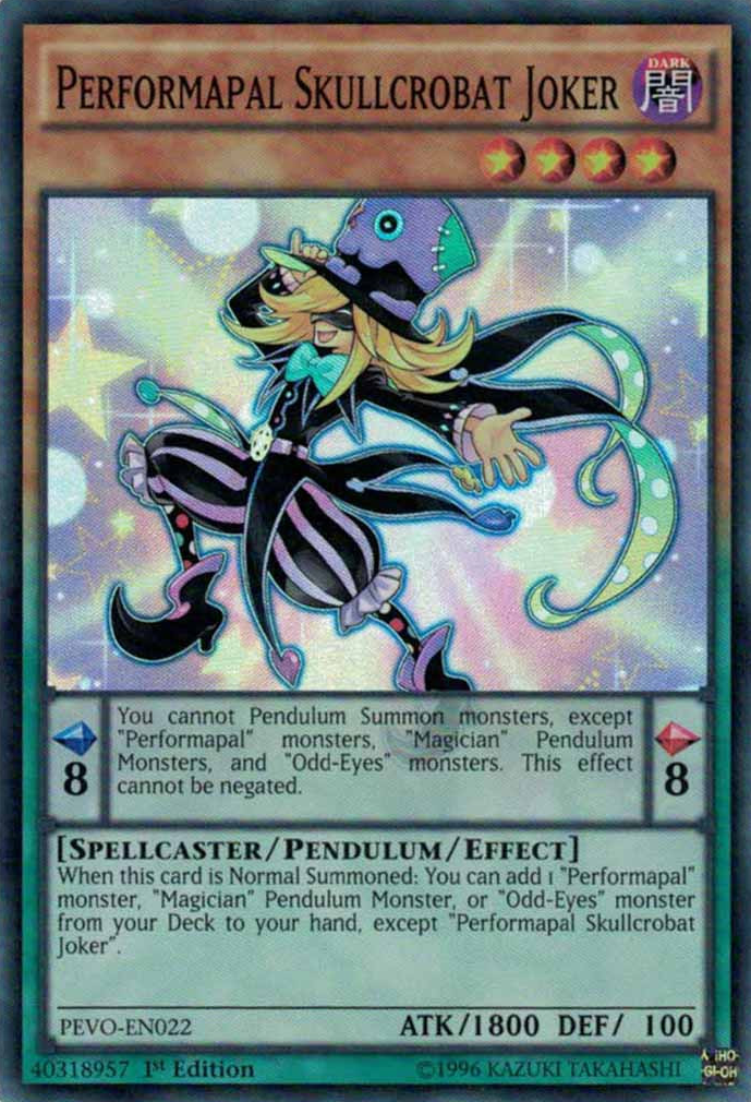 Performapal Skullcrobat Joker [PEVO-EN022] Super Rare | Good Games Adelaide SA