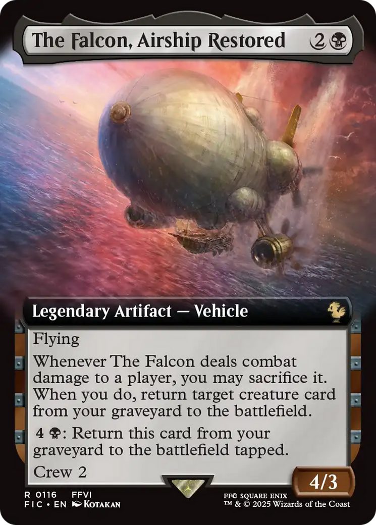 The Falcon, Airship Restored (Extended Art) [FINAL FANTASY Commander] | Good Games Adelaide SA