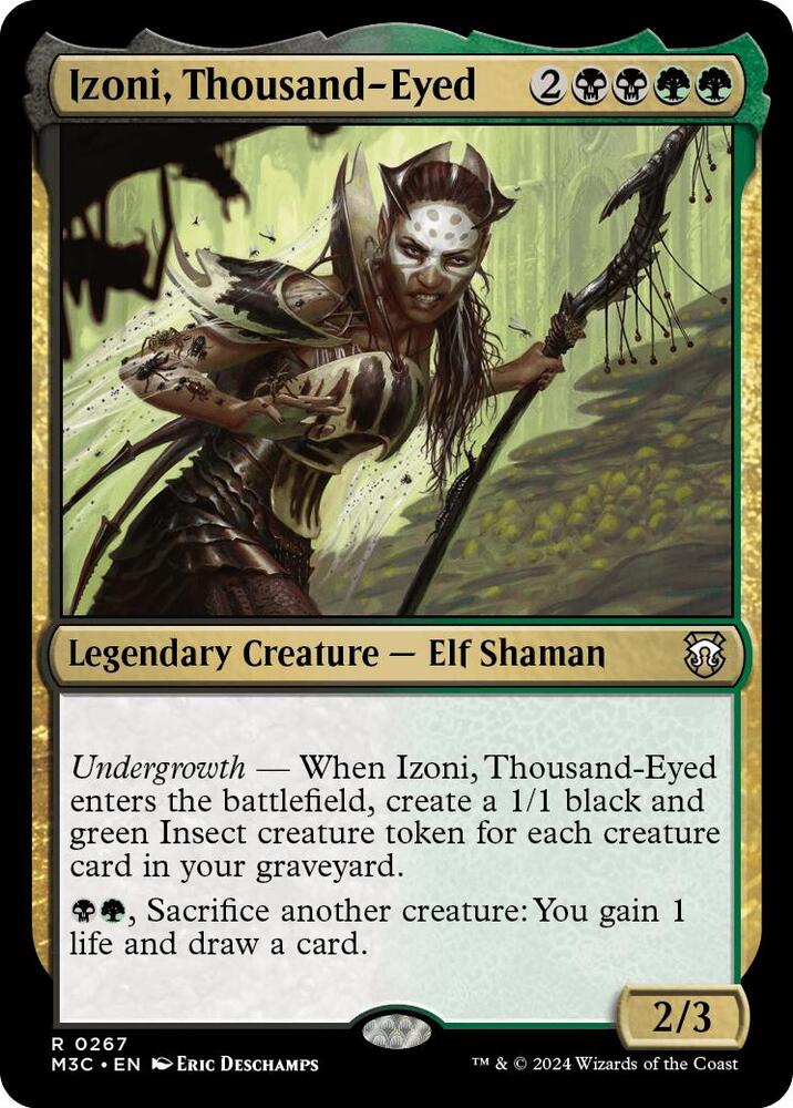 Izoni, Thousand-Eyed 267/411 (Commander: Modern Horizons 3)  - Ripple Foil | Good Games Adelaide SA