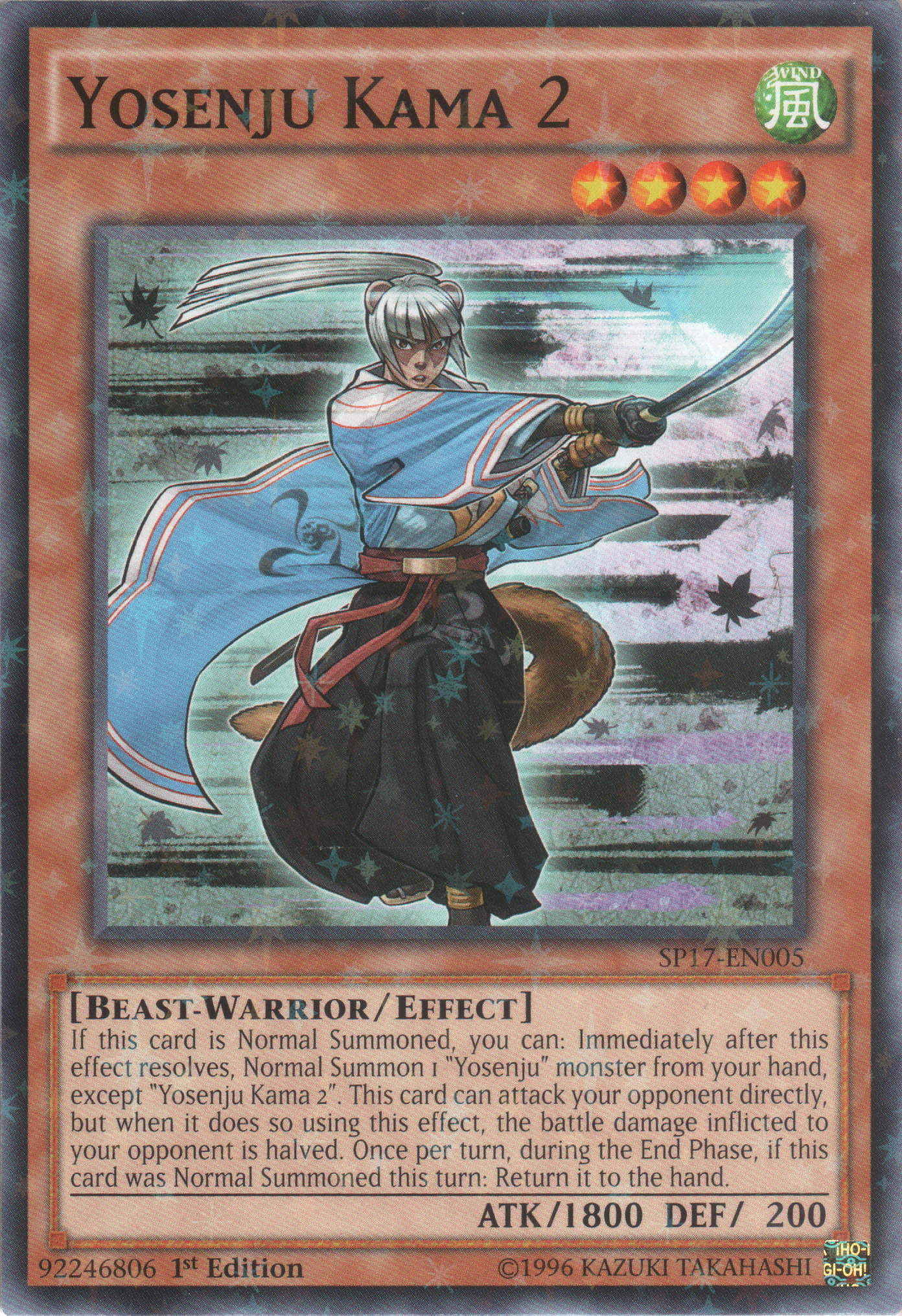Yosenju Kama 2 [SP17-EN005] Starfoil Rare | Good Games Adelaide SA