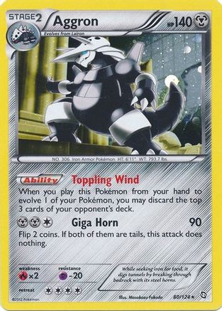 Aggron (80/124) (Cosmos Holo) [Black & White: Dragons Exalted] | Good Games Adelaide SA