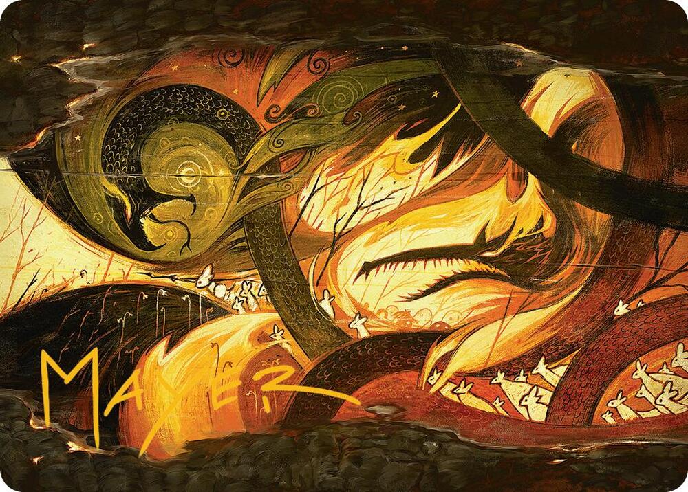 Season of Loss Art Card Gold Stamped Signature 17 (Art Series: Bloomburrow)  | Good Games Adelaide SA