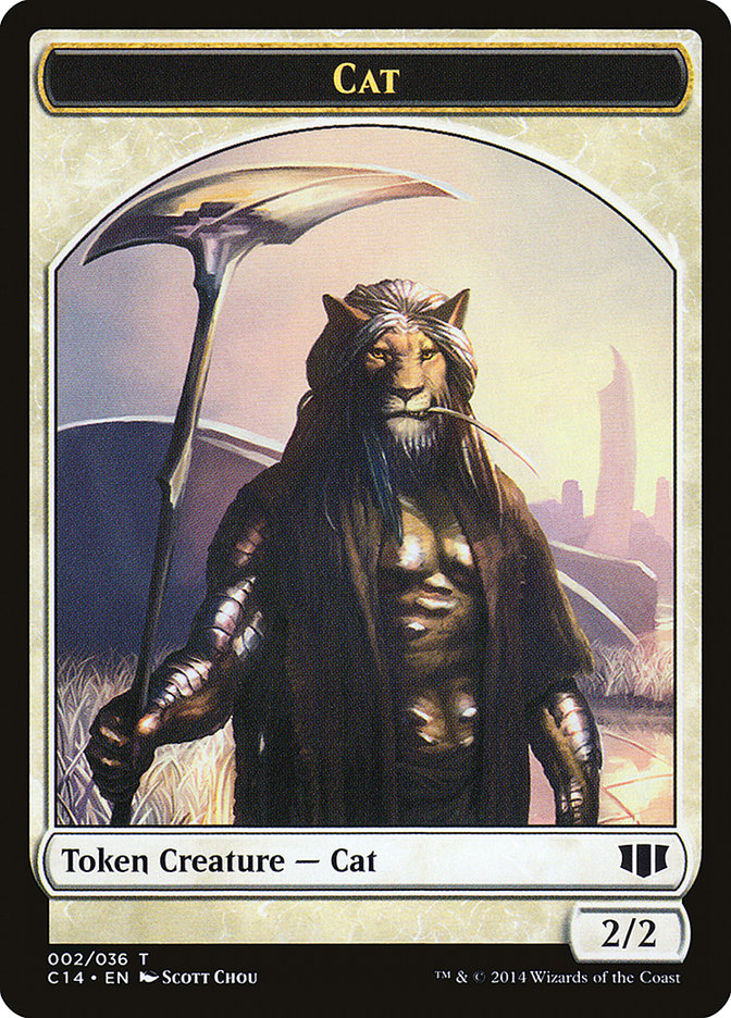 Angel // Cat Double-sided Token [Commander 2014 Tokens] | Good Games Adelaide SA
