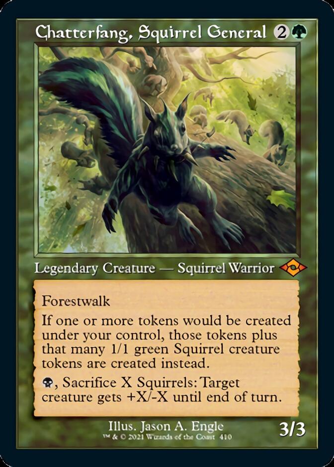 Chatterfang, Squirrel General (Retro Etched Foil) [Modern Horizons 2] | Good Games Adelaide SA