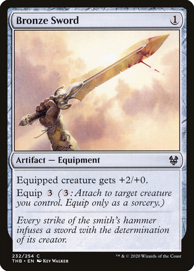 Bronze Sword 232 (Theros Beyond Death)  - Foil | Good Games Adelaide SA