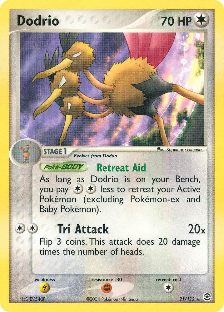 Dodrio 21/112 (FireRed & LeafGreen)  - Reverse Holofoil | Good Games Adelaide SA