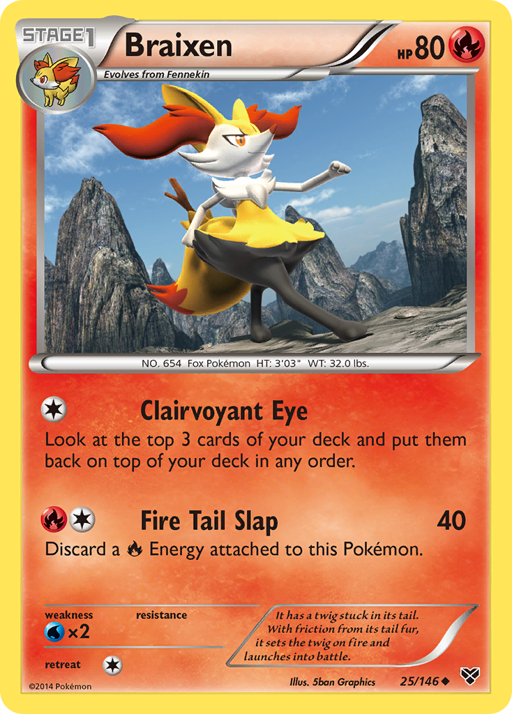 Braixen (25/146) [XY: Base Set] | Good Games Adelaide SA