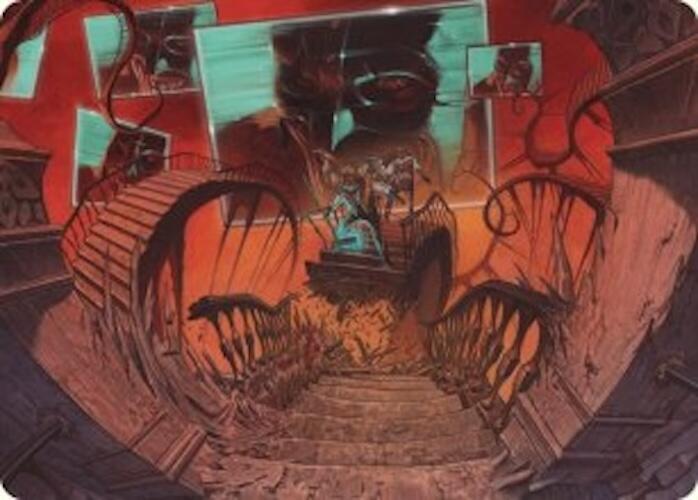 Lets Play a Game Art Card 8 (Art Series: Duskmourn: House of Horror)  | Good Games Adelaide SA